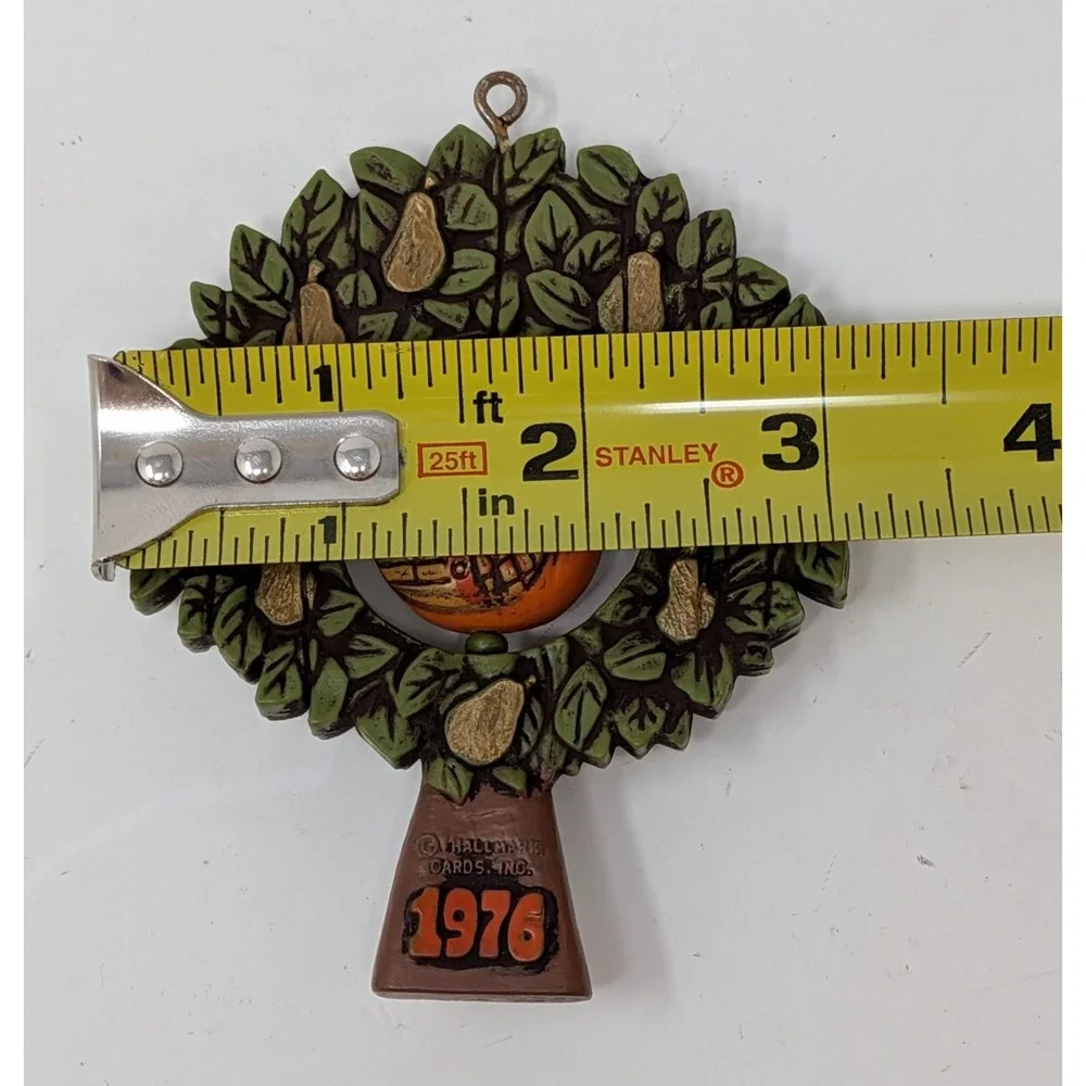 Hallmark Twirl Abouts Christmas Ornament Partridge In A Pear Tree 1976